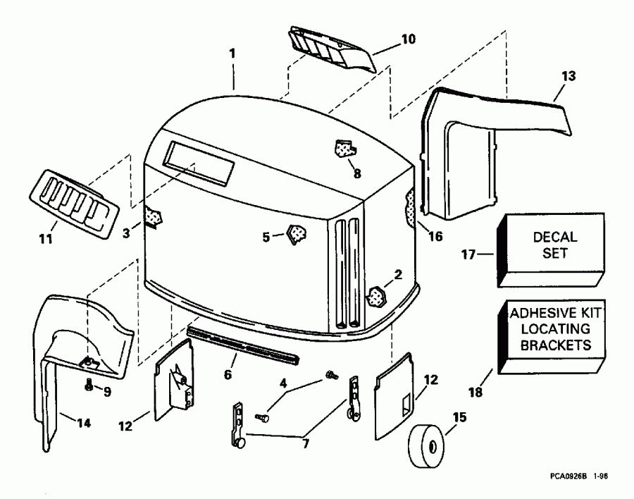 �������� ��������� ����� EVINRUDE SE150WTPXB 1996  - Johnson / Johnson