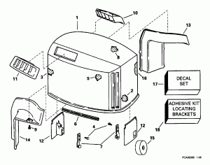 ������ ��������� (�����) - Johnson (Engine Cover - Johnson)
