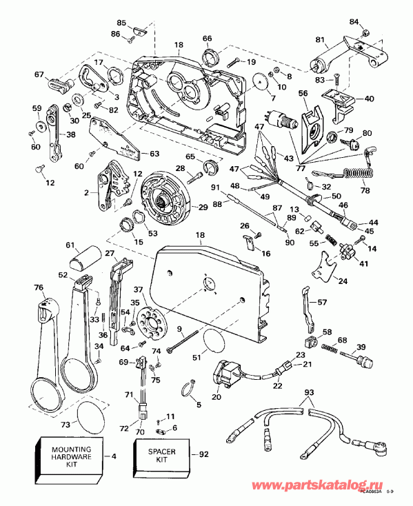    Evinrude SE150WTPXB 1996  - mote Control / mote 