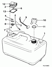 ��������� ��� - 6 ������ - 10rp Models Only (Fuel Tank - 6 Gallon - 10rp Models Only)