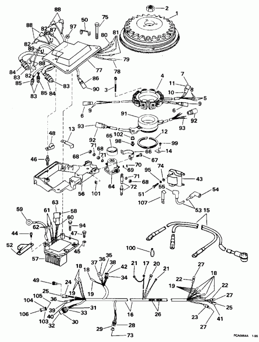 �������� ����� EVINRUDE SE200WTPLA 1996  - nition System / nition System