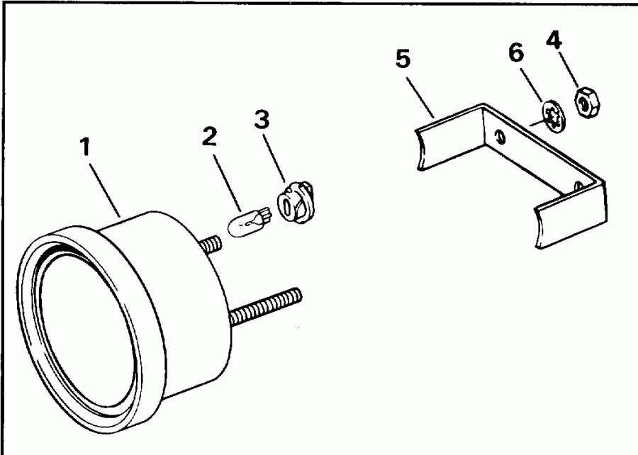  Evinrude SE200WTPLA 1996  - c System Check �������� (������������ ��������) - c System Check Tachometer Kit