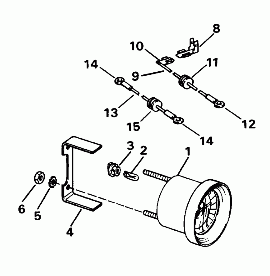 ����� EVINRUDE SE200WTPLA 1996  - im/tilt Gauge Kit / im / tilt Gauge Kit