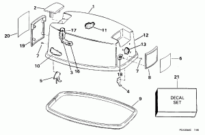 ������ ��������� (�����) - Johnson (Engine Cover - Johnson)