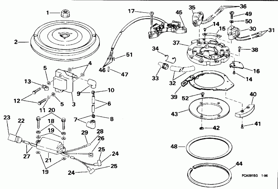 ��������� ����� Evinrude SE25RDEDC 1996  - nition
