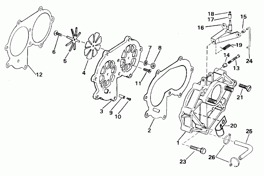  EVINRUDE SE25RDEDC 1996  - take ��������� - take Manifold