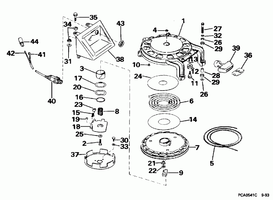 ����� Evinrude SE40RSLZ 1996  - wind Starter