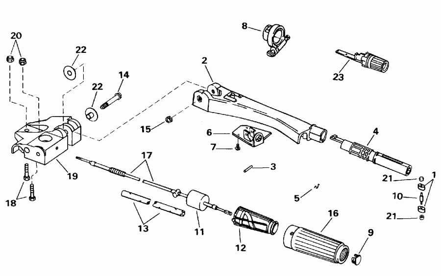 ��������� ����� ������� SE40RSLZ 1996  - ee������ & ������������� Handle / eering & Shift Handle