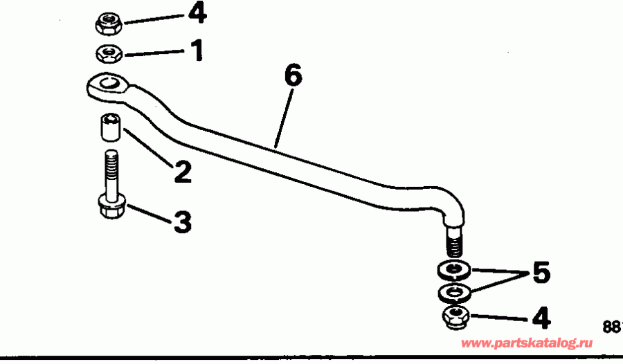 �������� ����� Evinrude SE50TLEDS 1996  - eering Link Kit / ee������ ����������� Kit