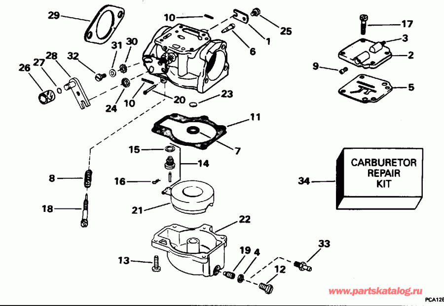��������� ��������� Evinrude SE55RSYW 1996  - All 45 Models, 40rp