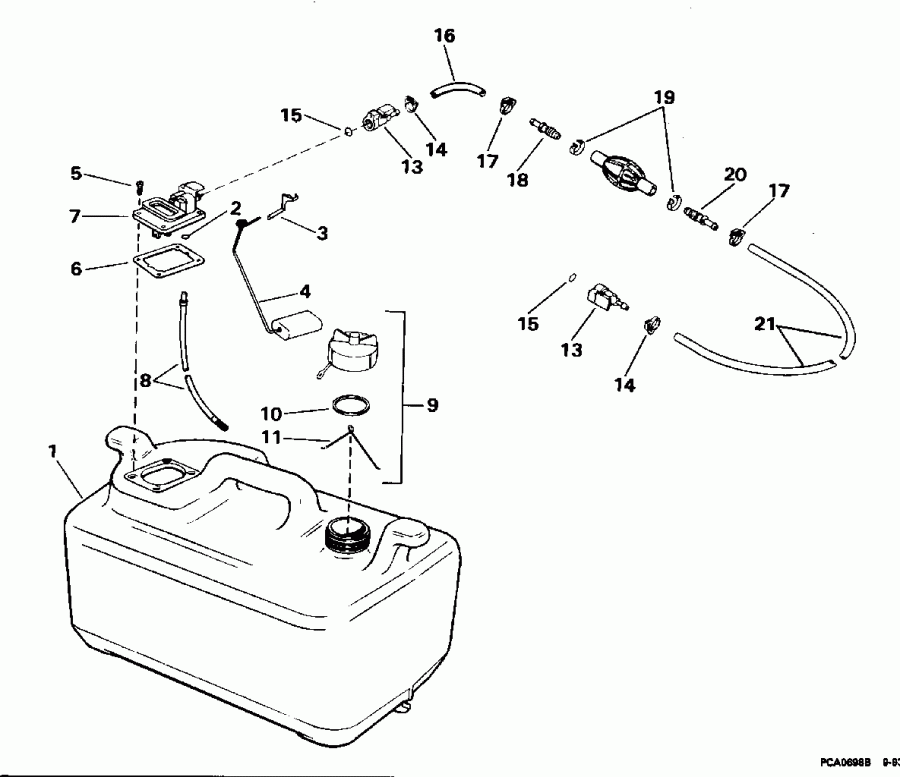 �������� ����� ������� SE55RSYW 1996  - 6 Gallon P/n 175303 / 6 ������ P / n 175303