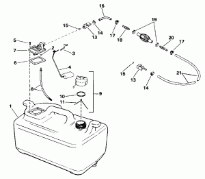��������� ��� - 6 ������ P / n 175303 (Fuel Tank - 6 Gallon P/n 175303)