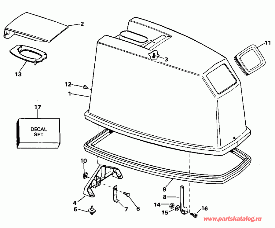 ����� EVINRUDE SE65RSYM 1996  - gine Cover / gine ������