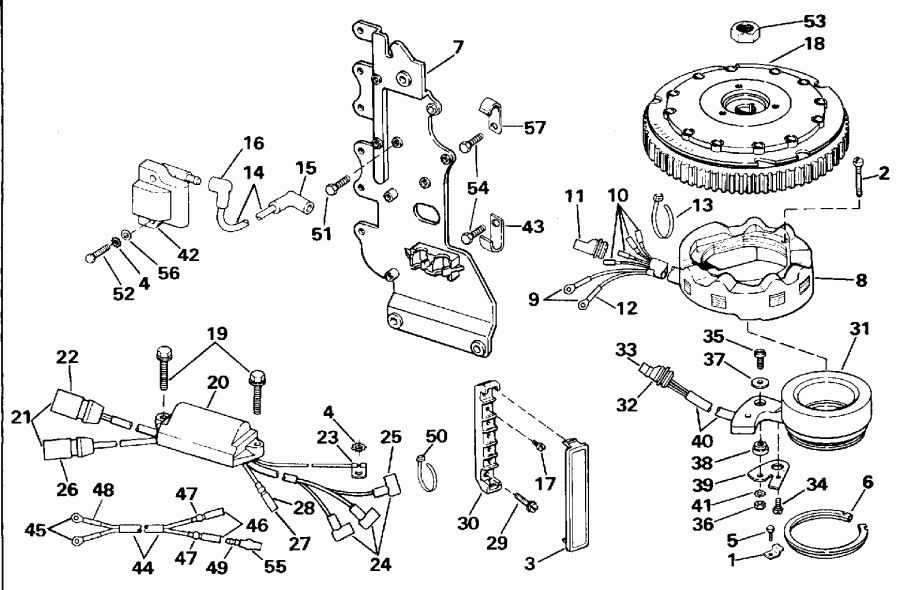 �������� ��������� ����� EVINRUDE SE65RSYM 1996  - nition System / nition System