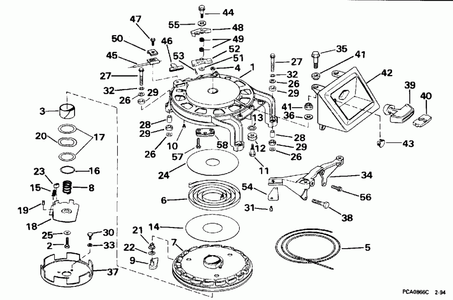 �������� ����� EVINRUDE SE65RSYM 1996  - wind Starter / wind �������