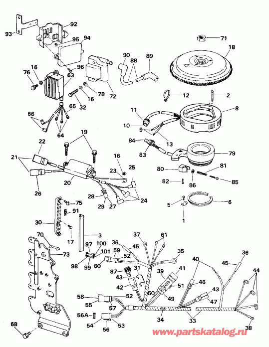 ��������� ��������� EVINRUDE SE65WMLM 1996  - nition System / nition System