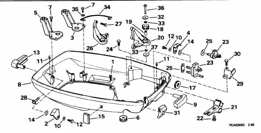 ��������� EVINRUDE SE65WMYM 1996  - wer ������ ��������� (�����) - wer Engine Cover