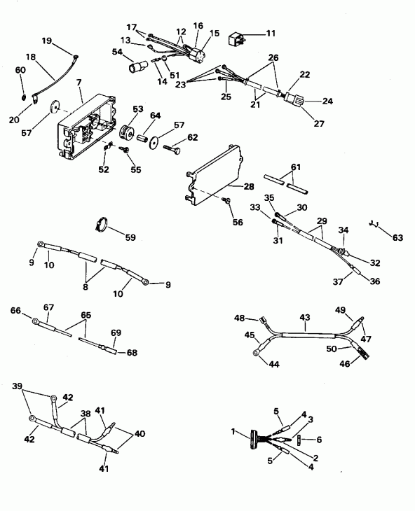 ��������� ����� EVINRUDE XE112TSLEDR 1996  - wer Trim / tilt ��������� - wer Trim/tilt Electrical