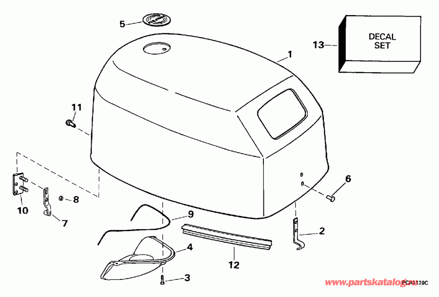 �������� ��������� ����� Evinrude BE10FWEUR 1997  - Johnson