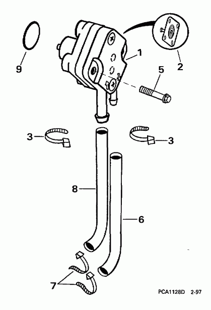 ��������� ����� EVINRUDE BE10FWEUR 1997  - el ����� / el Pump
