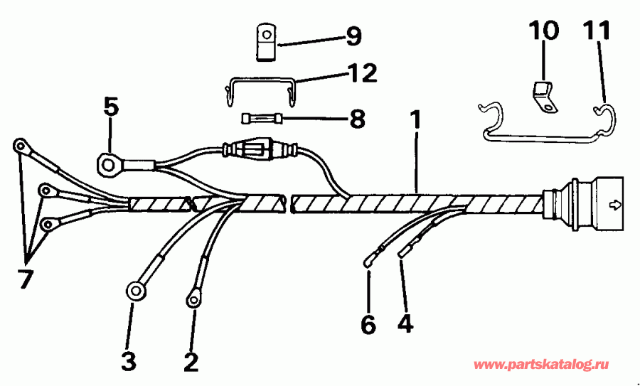��������� ����� Evinrude BE10FWEUR 1997  - tor ������ - tor Cable