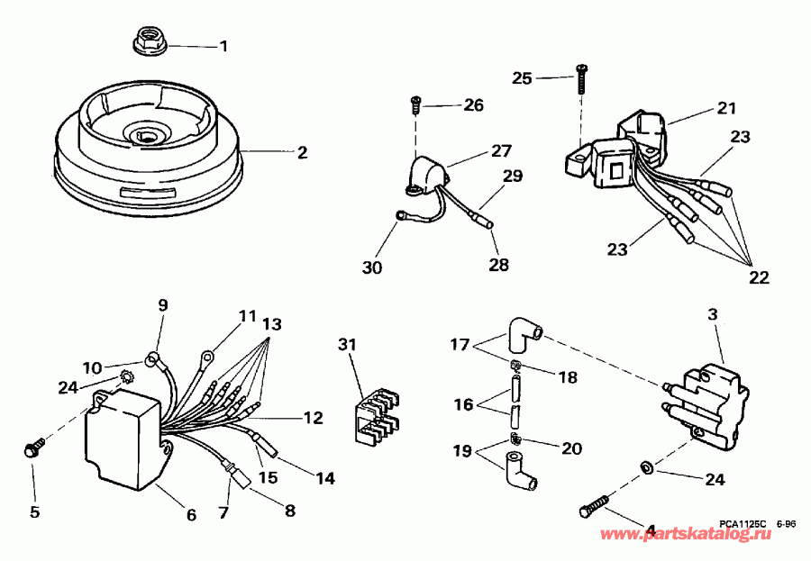 ��������� �������� ����� Evinrude BE10FWLEUR 1997  - Rope / ����