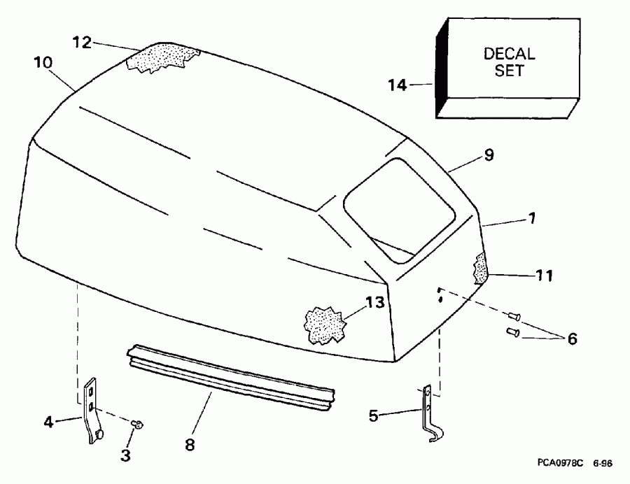 ��������� ��������� Evinrude BE10RELEUS 1997  - Johnson - Johnson