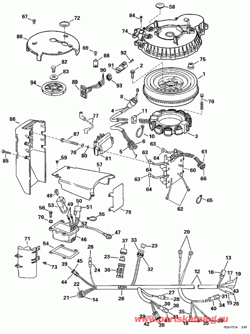 �������� ����� Evinrude BE115GLEUA 1997  - nition System