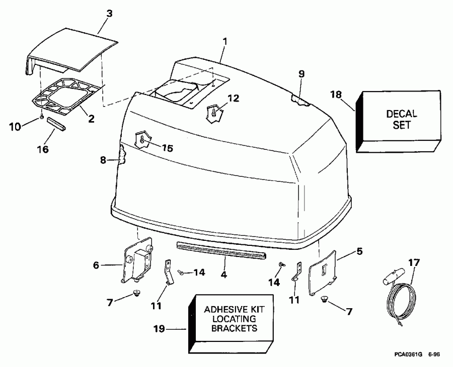 ��������� ����� EVINRUDE BE130TLEUB 1997  - Johnson - Johnson