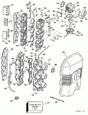  &   - 175 H.p. (Carburetor & Intake Manifold - 175 H.p.)
