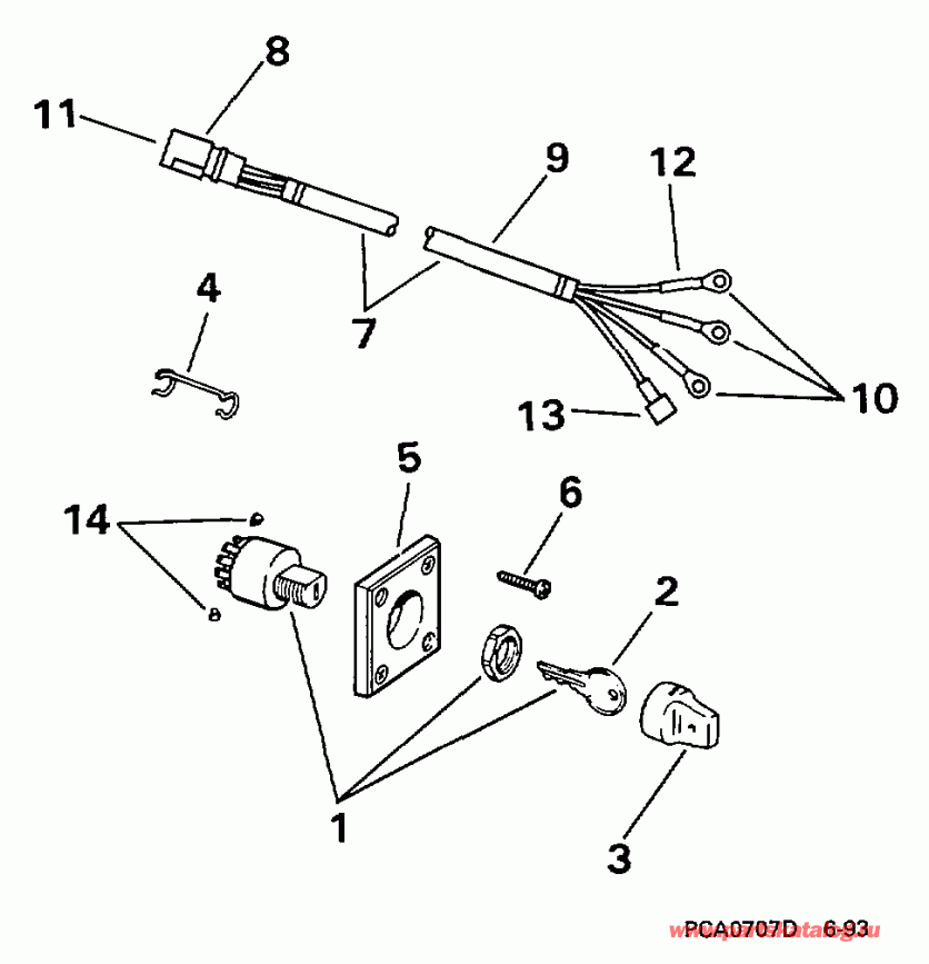 �������� ��������� ����� Evinrude BE15FWEUR 1997  - 9.9 / 9.9