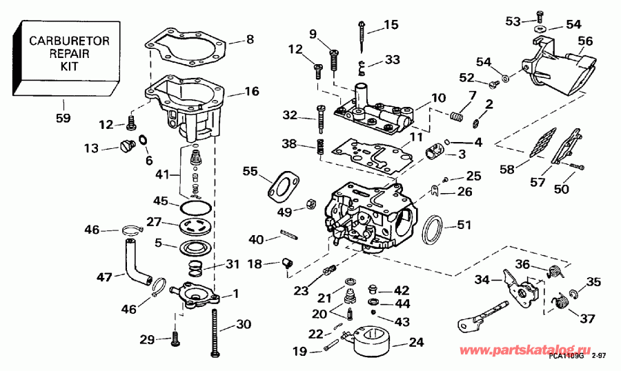  EVINRUDE BE15FWLEUR 1997  - 15 H.p. / 15 H.p.