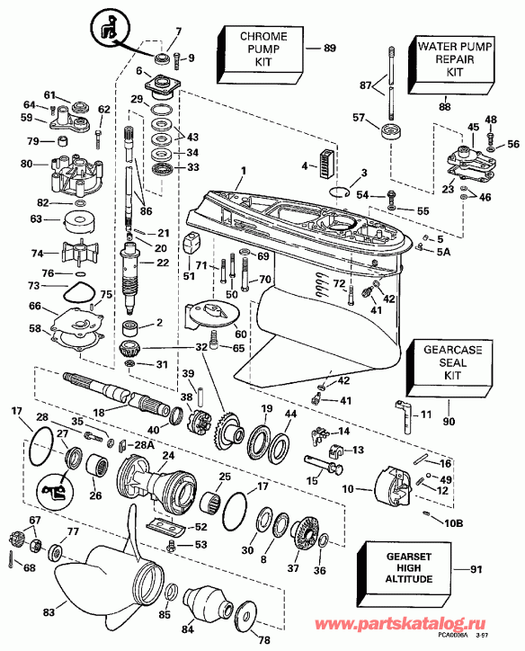 �������� ����� EVINRUDE BE175EXEUC 1997  - �������� Rotation - Gl Models - Standard Rotation - Gl Models