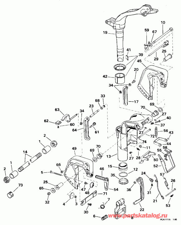 �������� ����� Evinrude BE20SRLEUM 1997  - t Drive Unit - t Drive Unit