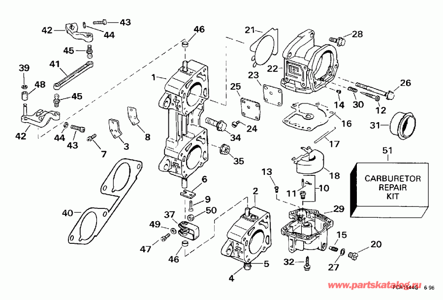 ��������� ��������� EVINRUDE BE225CXEUD 1997  - 200 - 200