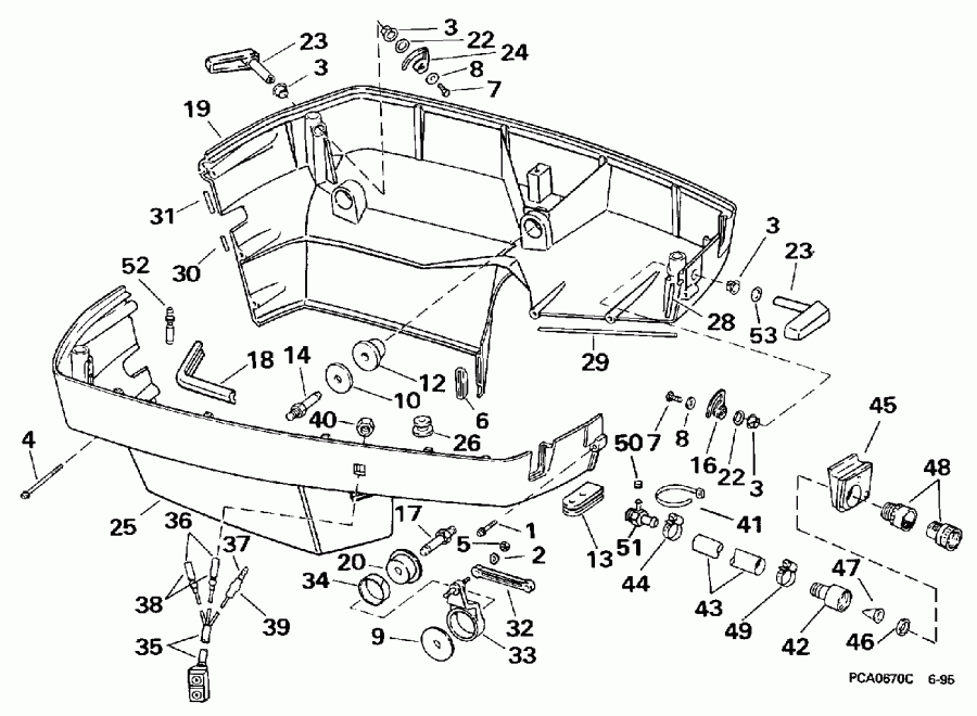 ����� ������� BE250TXEUM 1997  - wer Engine Cover / wer ������ ��������� (�����)