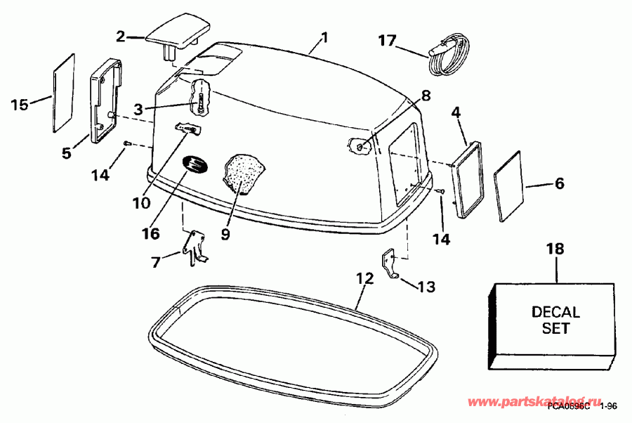 ��������� ��������� EVINRUDE BE25ELEUB 1997  - Evinrude