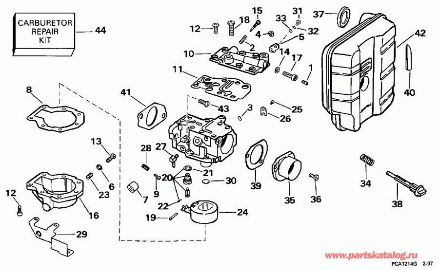 ��������� ��������� Evinrude BE25KLEUR 1997  - 35 H.p. - 35 H.p.