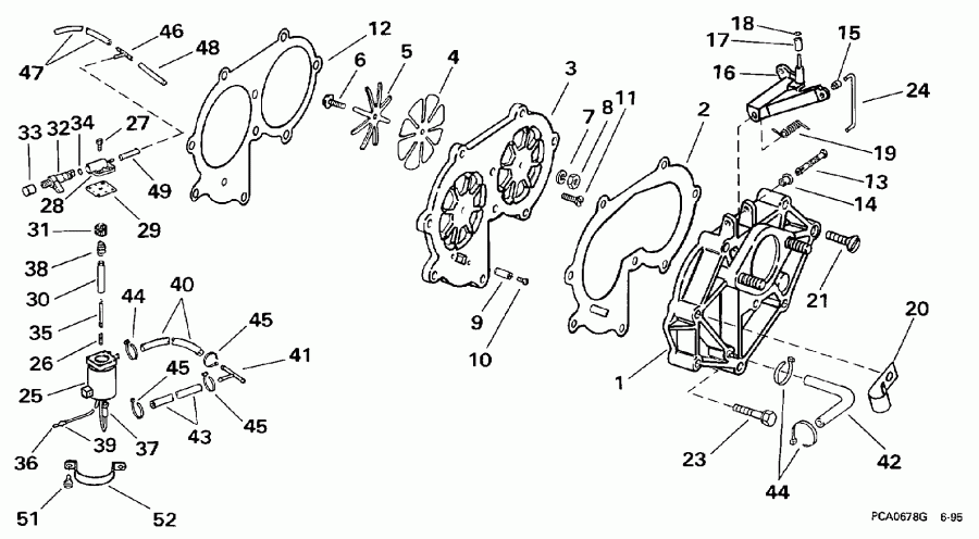 ��������� �������� ����� Evinrude BE30EEUD 1997  - take ��������� / take Manifold