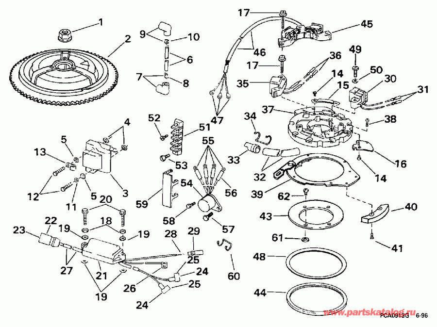 ��������� ����� EVINRUDE BE30ELEUD 1997  - nition / nition