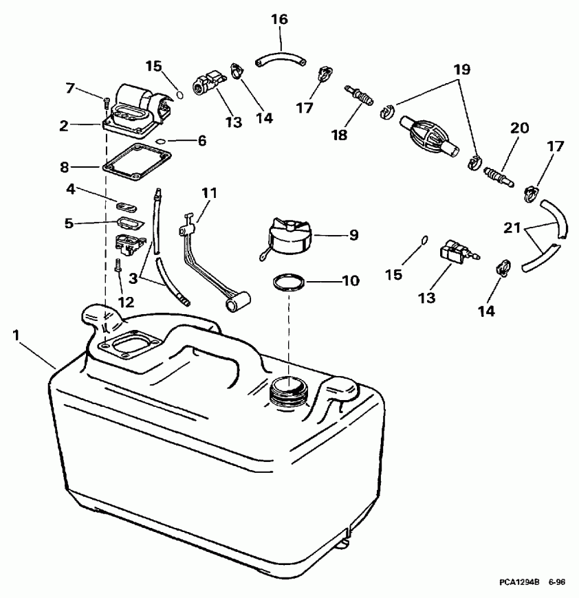 ��������� �������� ����� Evinrude BE35ARLEUC 1997  - 6 ������