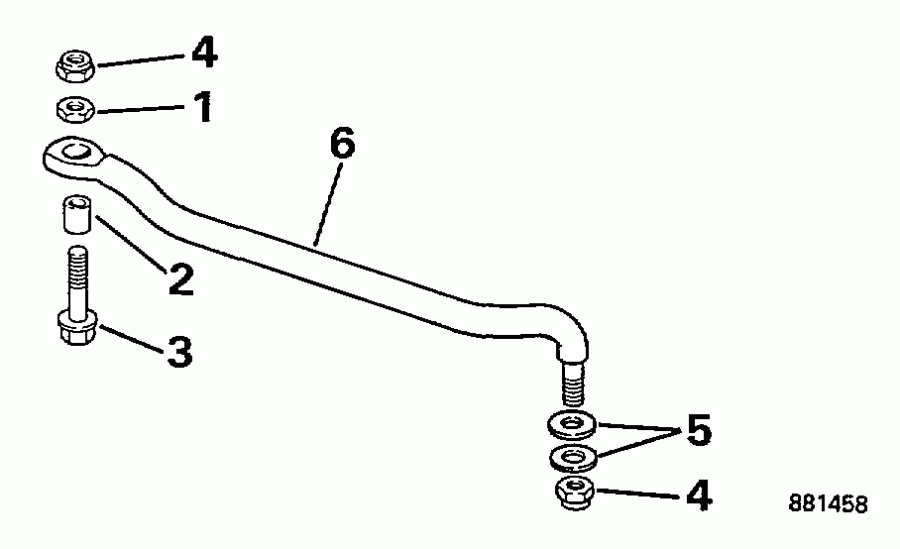 �������� ��������� ����� Evinrude BE40EEUC 1997  - ee������ ����������� Kit - eering Link Kit