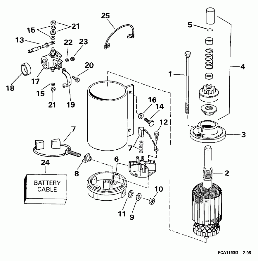 ��������� ������� BE40ELEUC 1997  - ectric Starter & Solenoid / ectric ������� & Solenoid