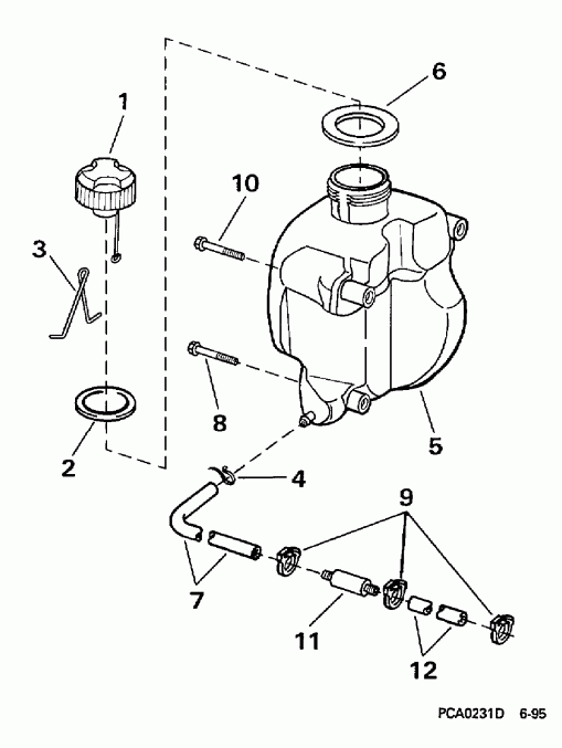  EVINRUDE BE4BREUC 1997  - Integral Tank Models Only (3r, 4br) - Integral Tank Models Only (3r, 4br)