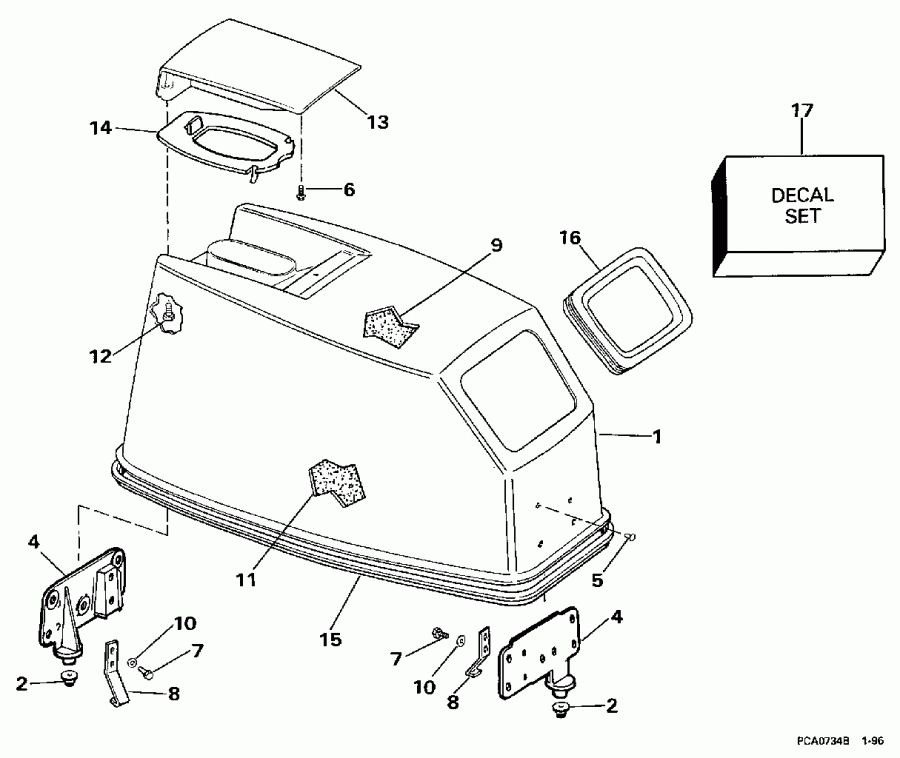 ��������� ����� Evinrude BE50TSLEUS 1997  - Johnson - ���� Start Only / Johnson - Rope Start Only