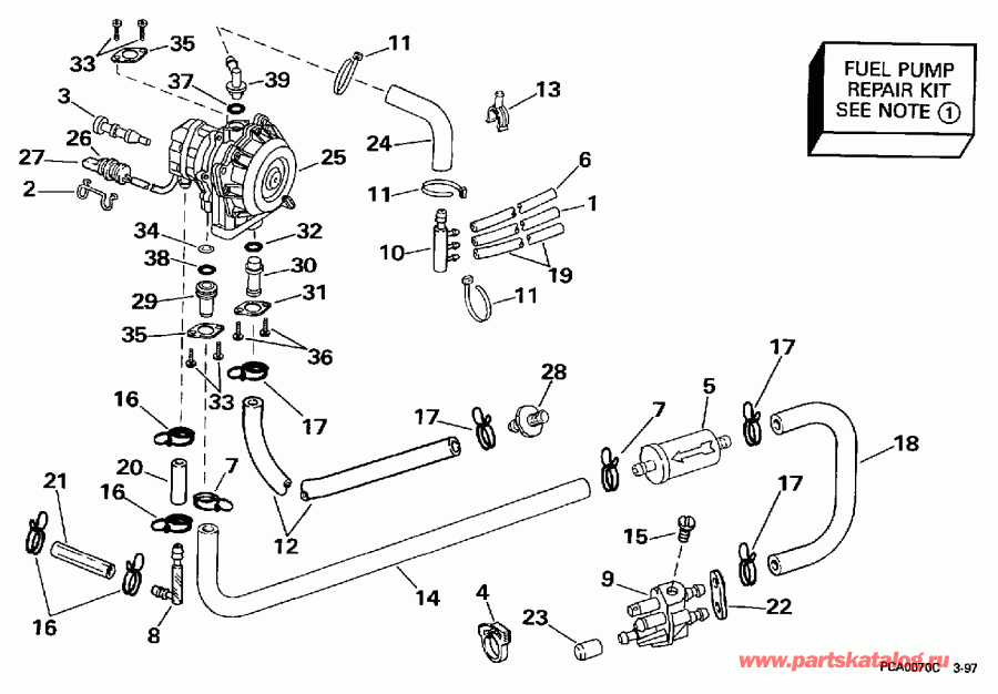  EVINRUDE BE50TSLEUS 1997  - el Pump