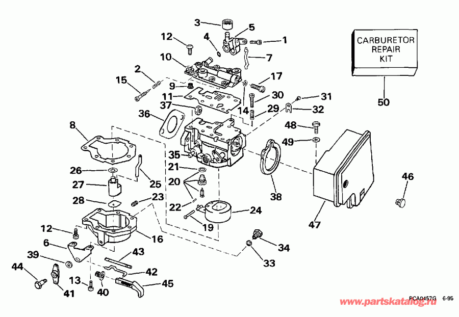 ����� Evinrude BE5DRLEUC 1997  - rburetor
