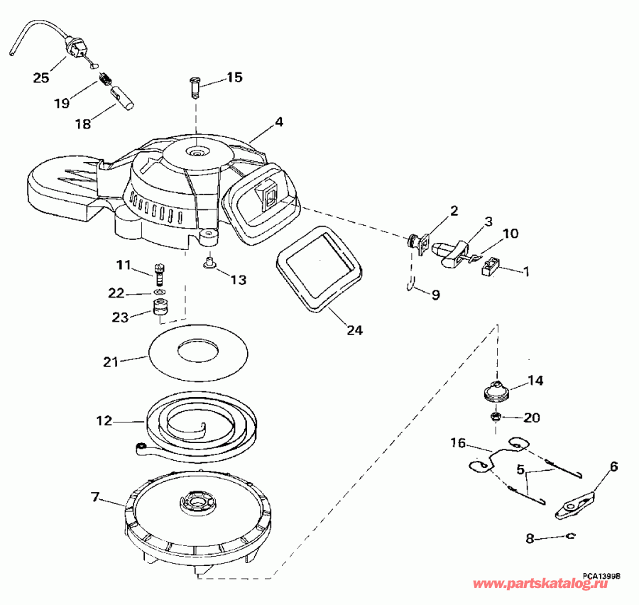 ��������� ��������� Evinrude BE5FRBEUS 1997  - wind Starter / wind �������