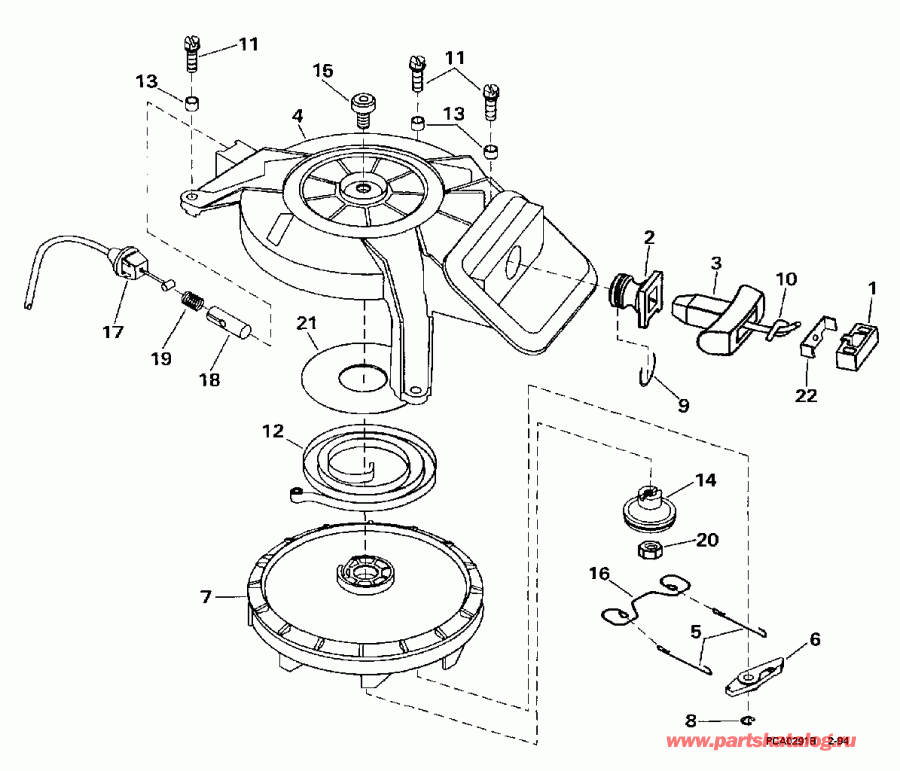 �������� ����� Evinrude BE6DREUC 1997  - wind ������� - wind Starter