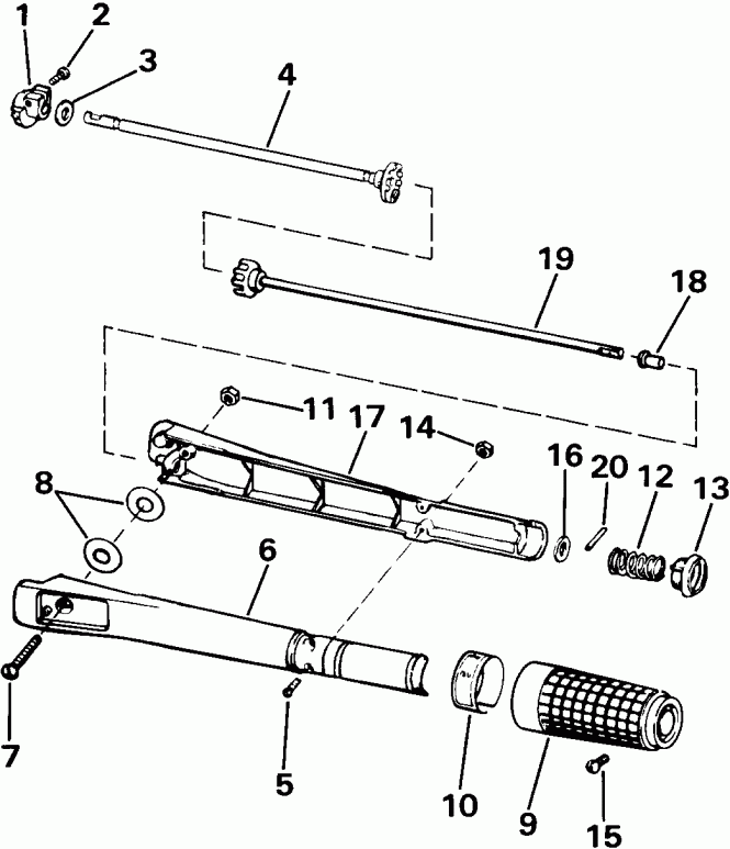 ��������� ��������� Evinrude BE70ELEUM 1997  - 6 ������ - 6 Gallon